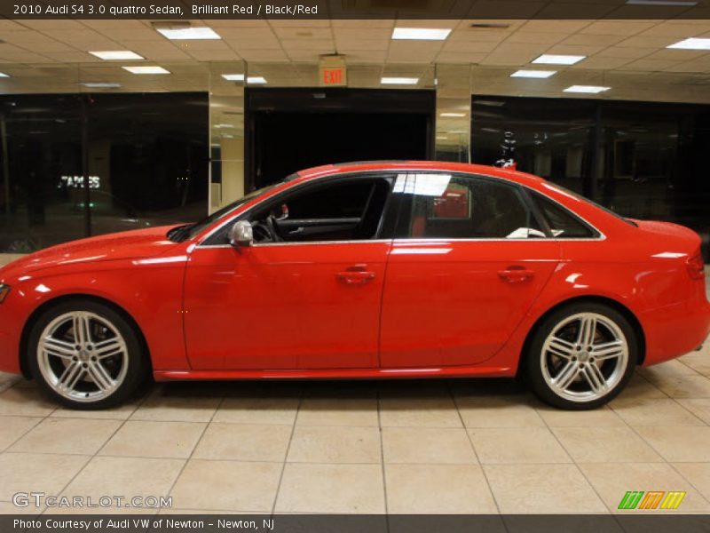 Brilliant Red / Black/Red 2010 Audi S4 3.0 quattro Sedan