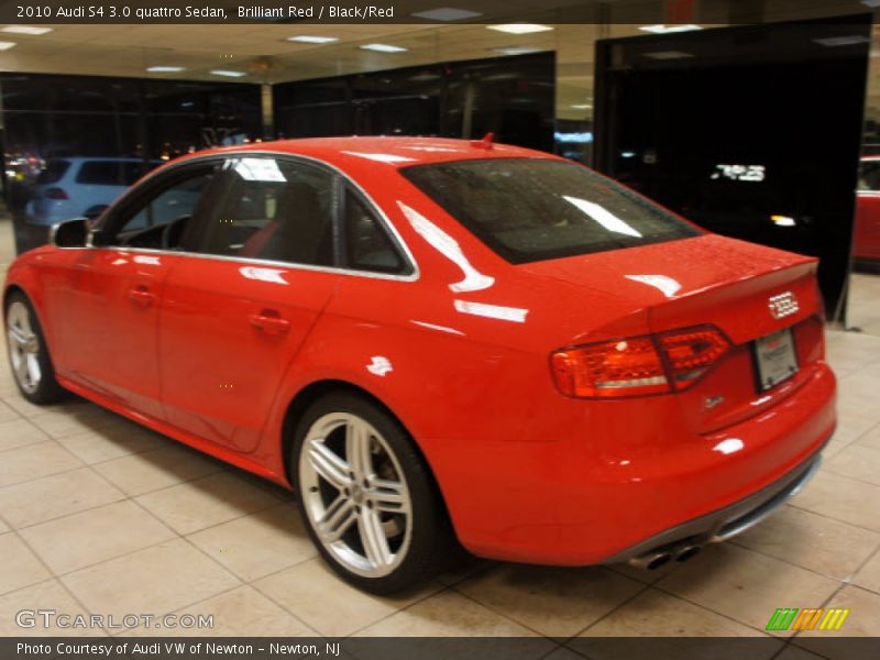 Brilliant Red / Black/Red 2010 Audi S4 3.0 quattro Sedan