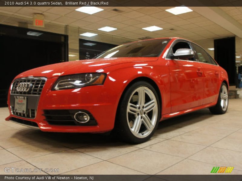 Brilliant Red / Black/Red 2010 Audi S4 3.0 quattro Sedan