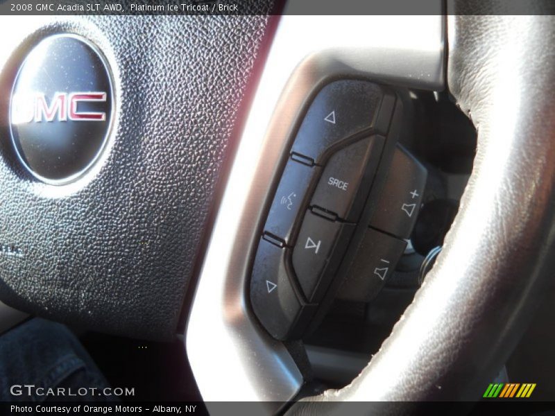 Platinum Ice Tricoat / Brick 2008 GMC Acadia SLT AWD
