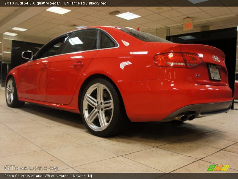 Brilliant Red / Black/Red 2010 Audi S4 3.0 quattro Sedan