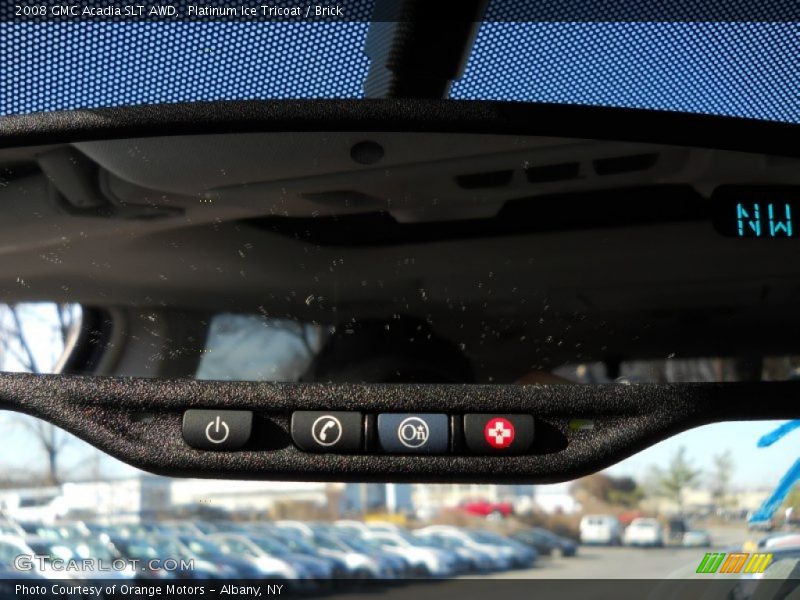 Platinum Ice Tricoat / Brick 2008 GMC Acadia SLT AWD