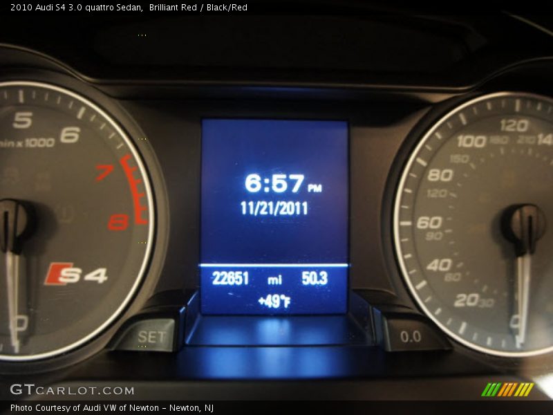 Brilliant Red / Black/Red 2010 Audi S4 3.0 quattro Sedan