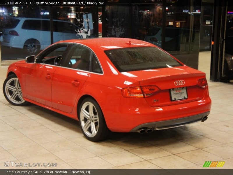 Brilliant Red / Black/Red 2010 Audi S4 3.0 quattro Sedan
