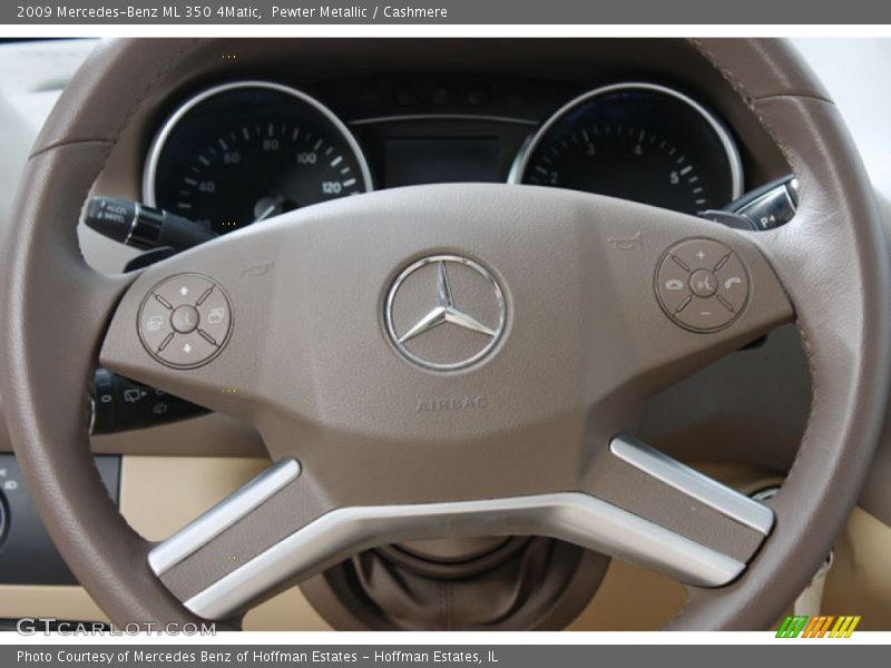 Pewter Metallic / Cashmere 2009 Mercedes-Benz ML 350 4Matic