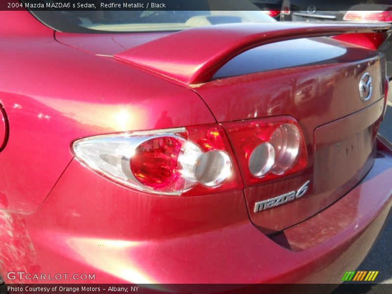 Redfire Metallic / Black 2004 Mazda MAZDA6 s Sedan