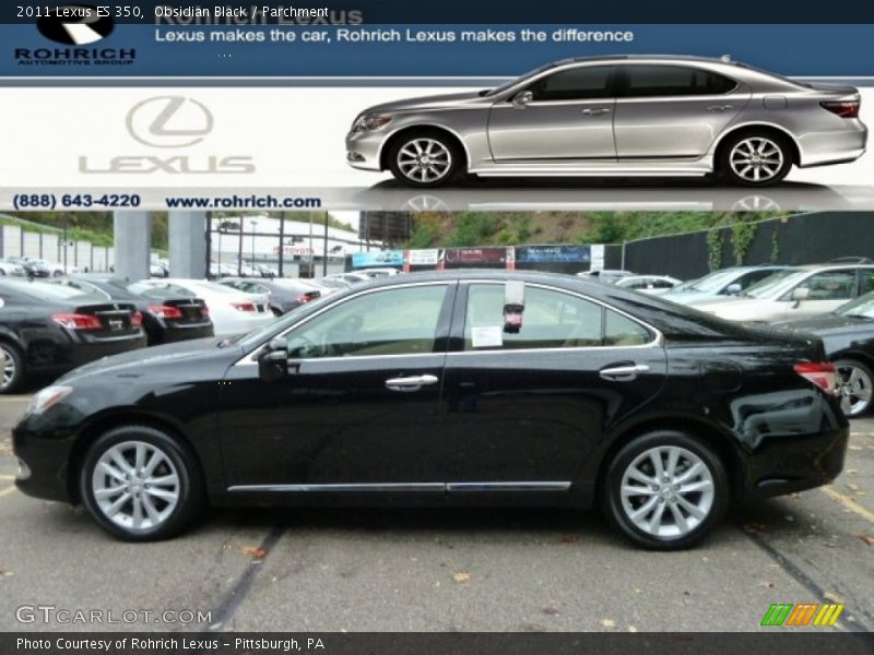 Obsidian Black / Parchment 2011 Lexus ES 350