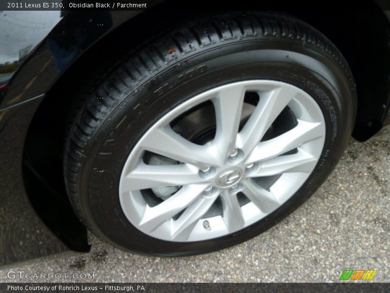 Obsidian Black / Parchment 2011 Lexus ES 350