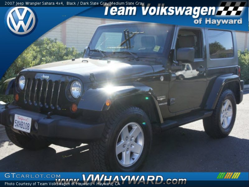 Black / Dark Slate Gray/Medium Slate Gray 2007 Jeep Wrangler Sahara 4x4