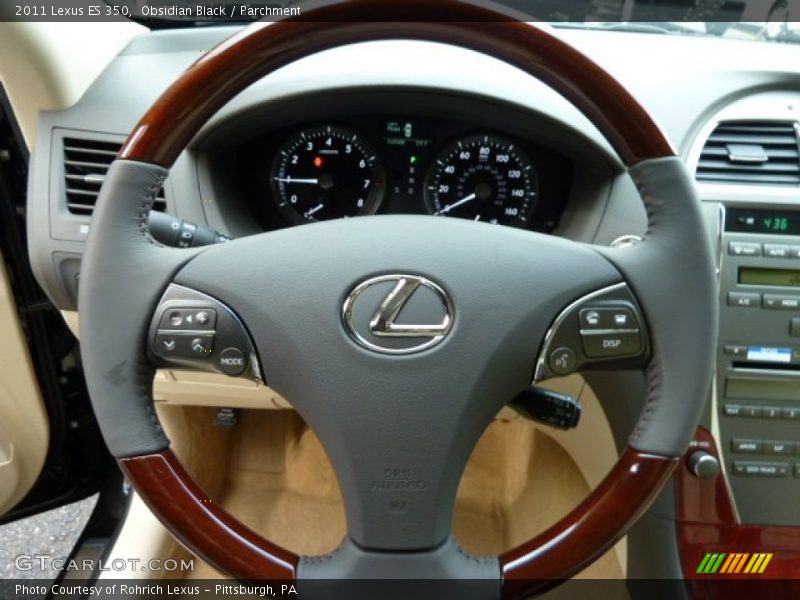 Obsidian Black / Parchment 2011 Lexus ES 350