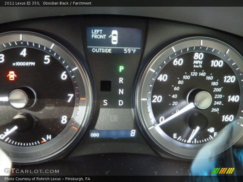 Obsidian Black / Parchment 2011 Lexus ES 350