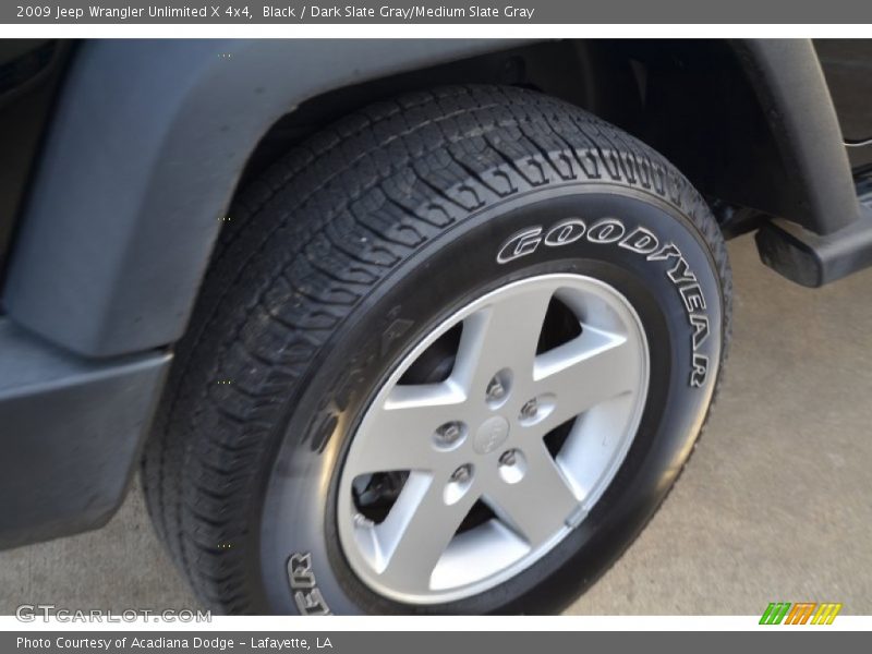 Black / Dark Slate Gray/Medium Slate Gray 2009 Jeep Wrangler Unlimited X 4x4