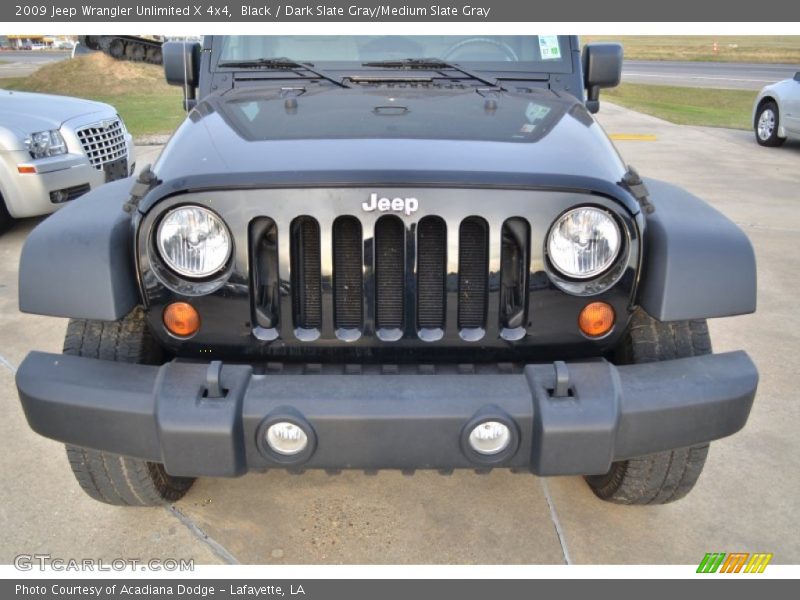 Black / Dark Slate Gray/Medium Slate Gray 2009 Jeep Wrangler Unlimited X 4x4