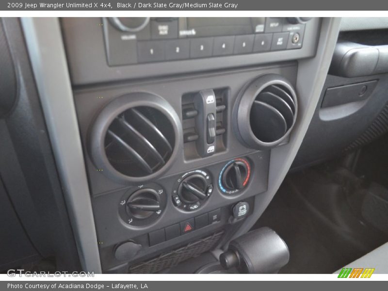Black / Dark Slate Gray/Medium Slate Gray 2009 Jeep Wrangler Unlimited X 4x4