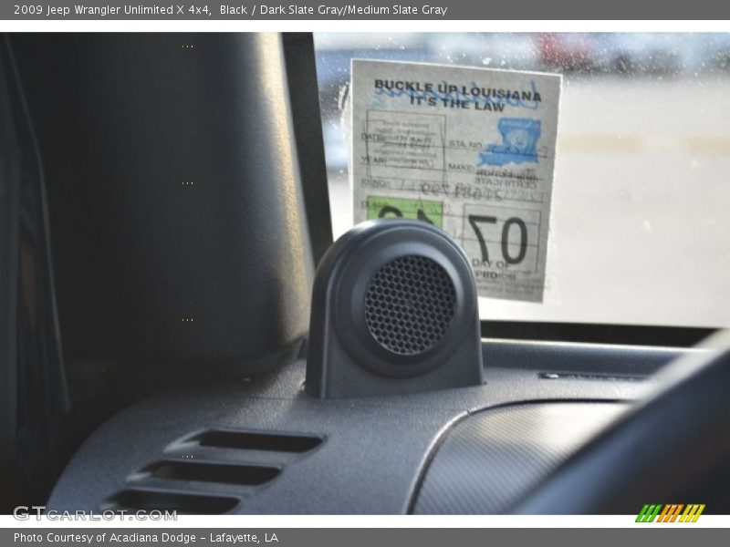 Black / Dark Slate Gray/Medium Slate Gray 2009 Jeep Wrangler Unlimited X 4x4