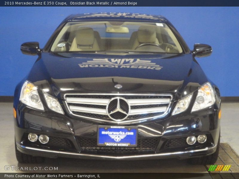 Obsidian Black Metallic / Almond Beige 2010 Mercedes-Benz E 350 Coupe