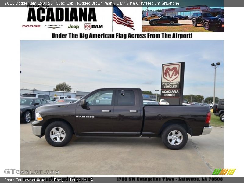 Rugged Brown Pearl / Dark Slate Gray/Medium Graystone 2011 Dodge Ram 1500 SLT Quad Cab