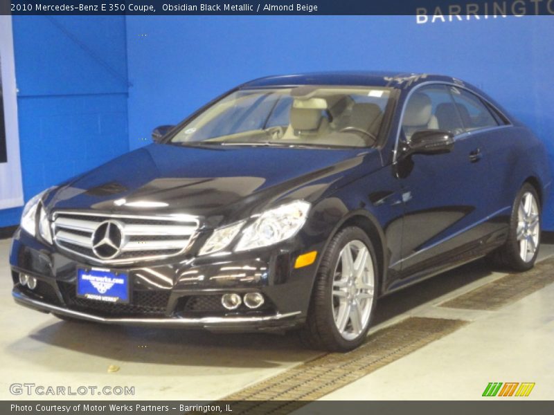 Obsidian Black Metallic / Almond Beige 2010 Mercedes-Benz E 350 Coupe
