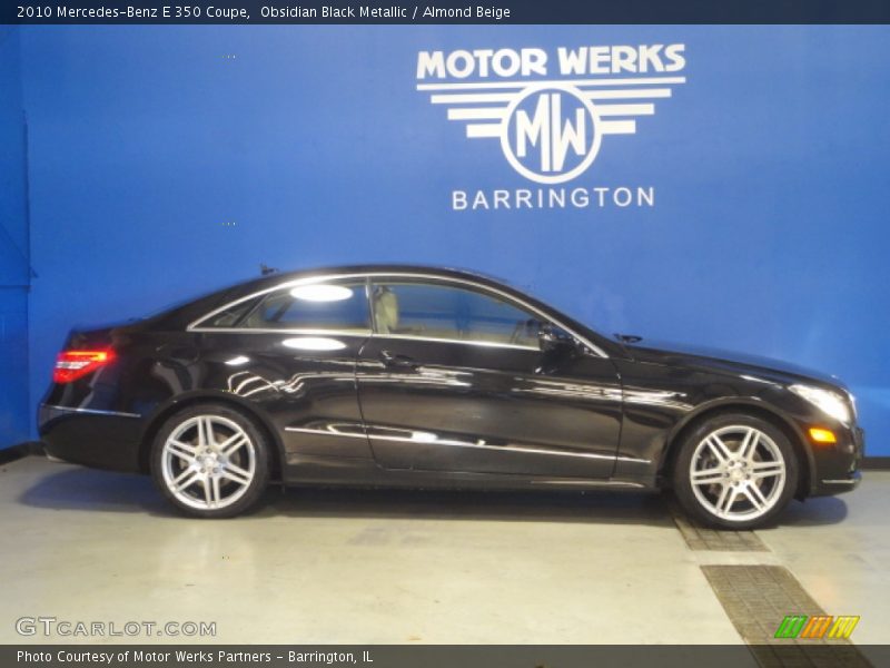 Obsidian Black Metallic / Almond Beige 2010 Mercedes-Benz E 350 Coupe