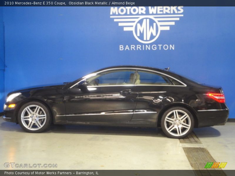 Obsidian Black Metallic / Almond Beige 2010 Mercedes-Benz E 350 Coupe