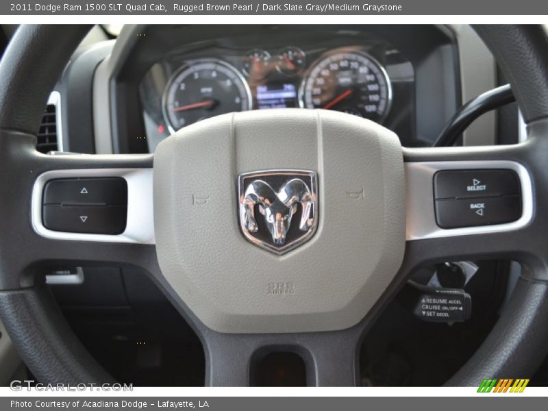 Rugged Brown Pearl / Dark Slate Gray/Medium Graystone 2011 Dodge Ram 1500 SLT Quad Cab