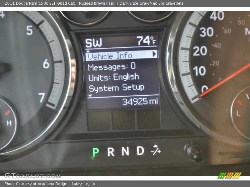 Rugged Brown Pearl / Dark Slate Gray/Medium Graystone 2011 Dodge Ram 1500 SLT Quad Cab