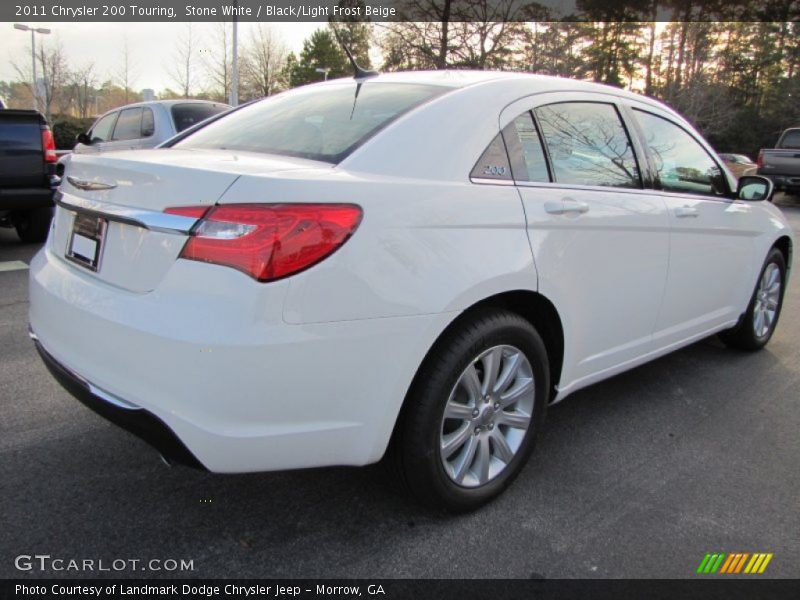 Stone White / Black/Light Frost Beige 2011 Chrysler 200 Touring