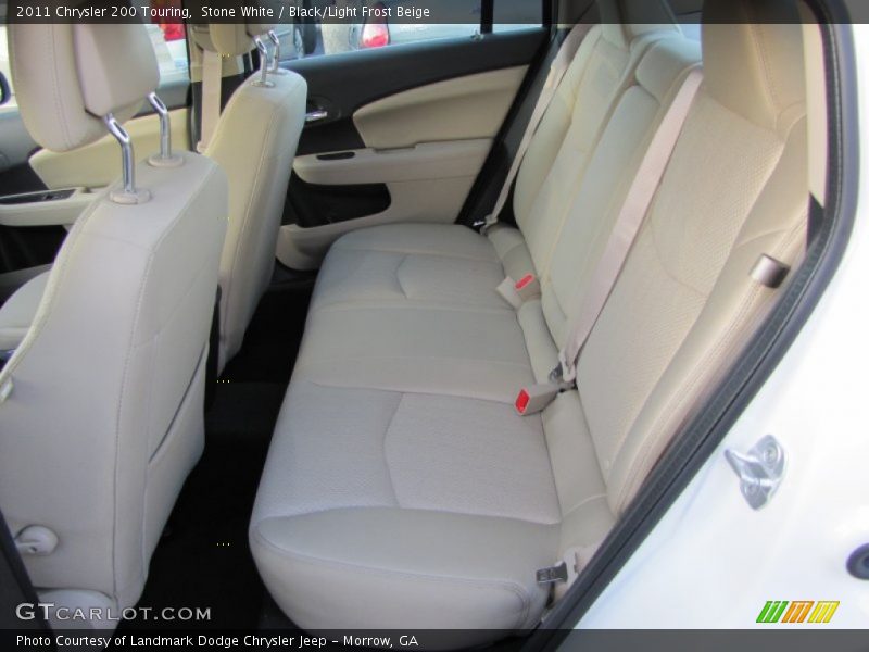 Stone White / Black/Light Frost Beige 2011 Chrysler 200 Touring