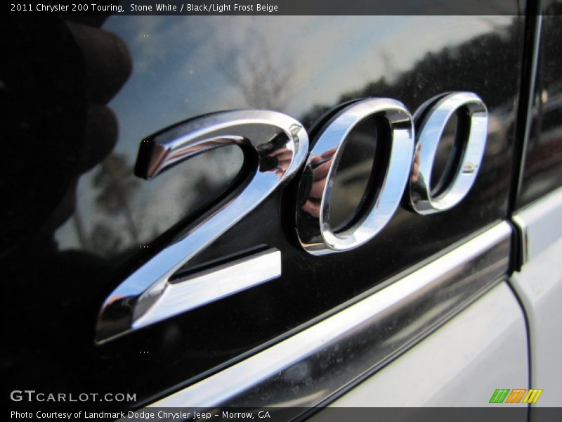 Stone White / Black/Light Frost Beige 2011 Chrysler 200 Touring