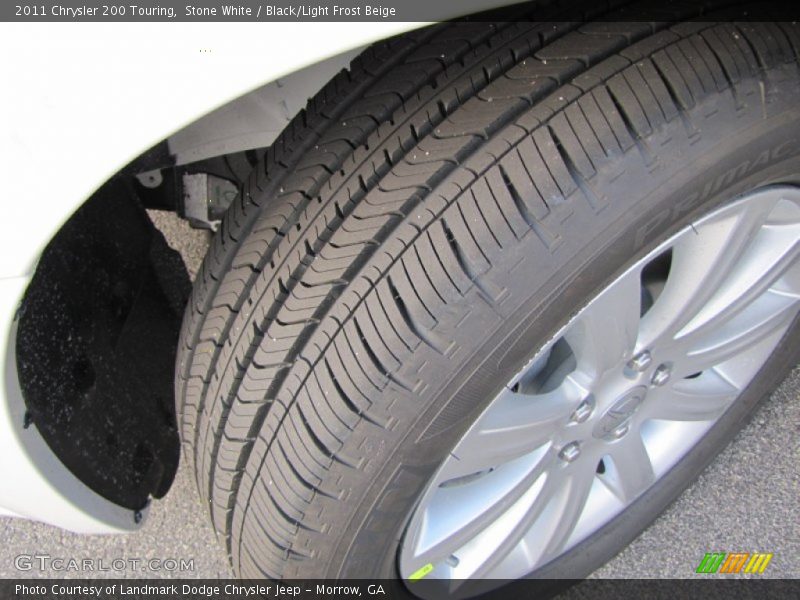 Stone White / Black/Light Frost Beige 2011 Chrysler 200 Touring