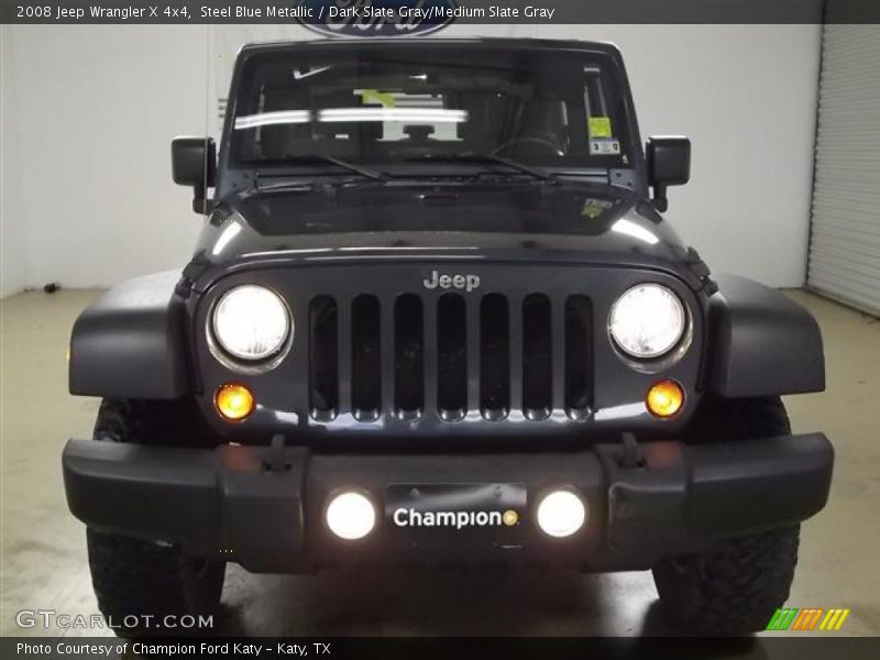 Steel Blue Metallic / Dark Slate Gray/Medium Slate Gray 2008 Jeep Wrangler X 4x4
