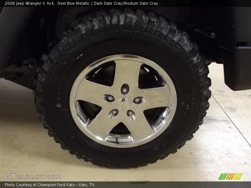 Steel Blue Metallic / Dark Slate Gray/Medium Slate Gray 2008 Jeep Wrangler X 4x4
