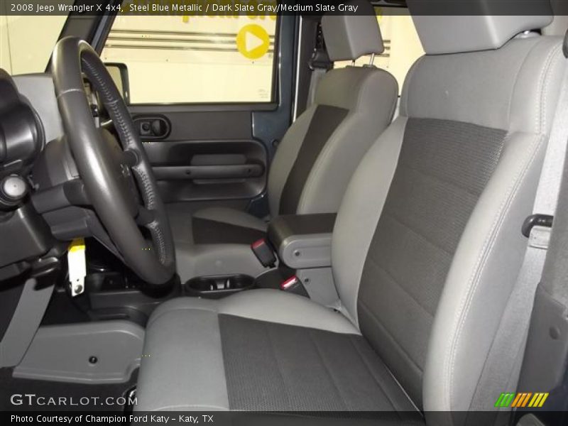 Steel Blue Metallic / Dark Slate Gray/Medium Slate Gray 2008 Jeep Wrangler X 4x4