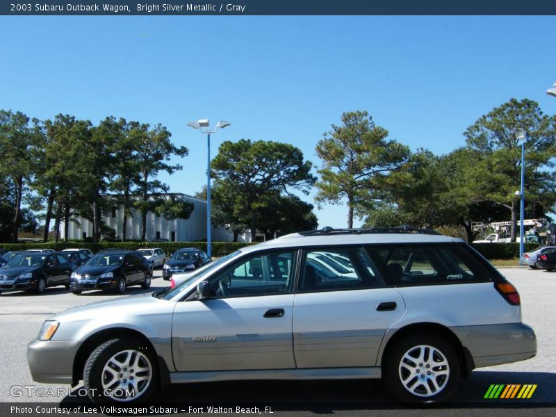 Bright Silver Metallic / Gray 2003 Subaru Outback Wagon