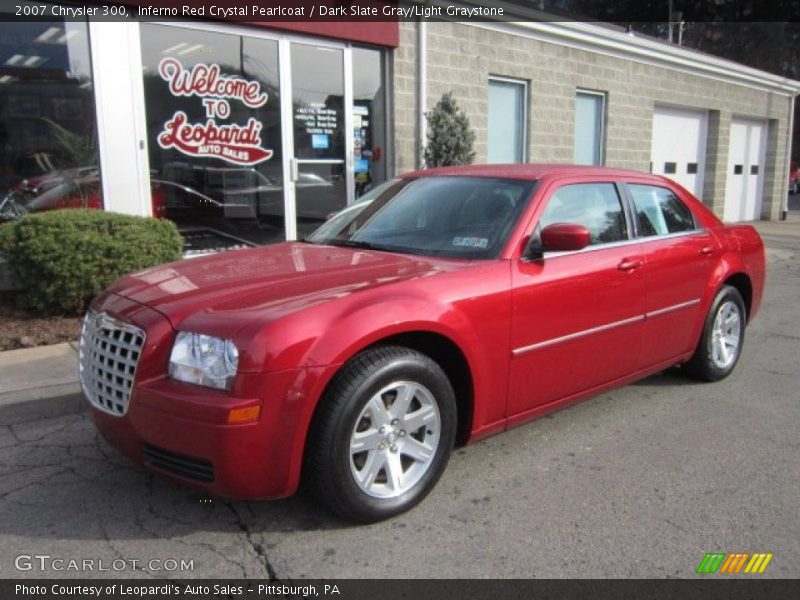 Inferno Red Crystal Pearlcoat / Dark Slate Gray/Light Graystone 2007 Chrysler 300