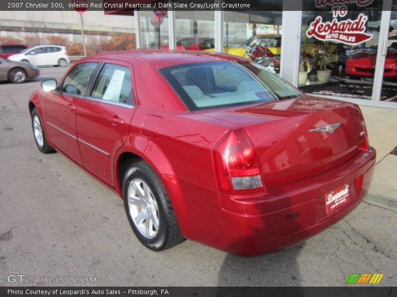 Inferno Red Crystal Pearlcoat / Dark Slate Gray/Light Graystone 2007 Chrysler 300