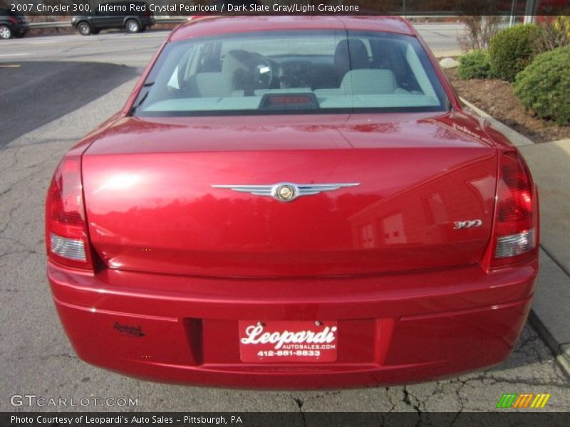 Inferno Red Crystal Pearlcoat / Dark Slate Gray/Light Graystone 2007 Chrysler 300