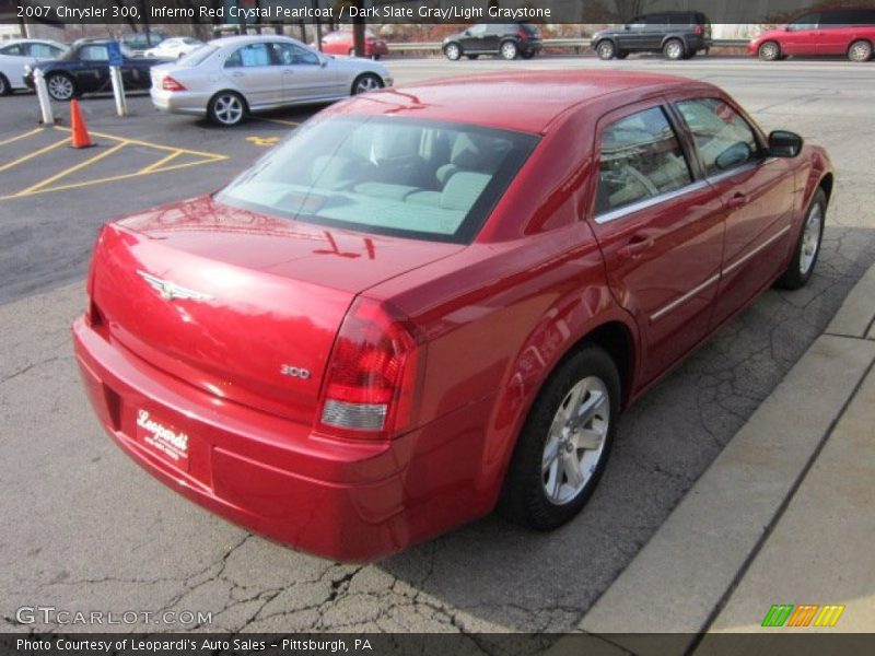 Inferno Red Crystal Pearlcoat / Dark Slate Gray/Light Graystone 2007 Chrysler 300