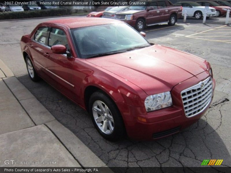 Inferno Red Crystal Pearlcoat / Dark Slate Gray/Light Graystone 2007 Chrysler 300