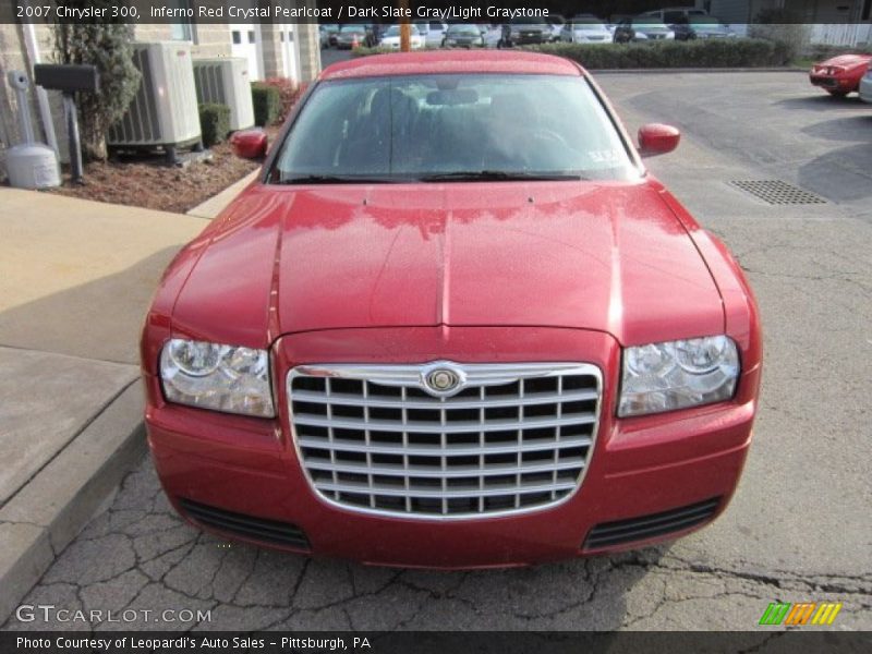 Inferno Red Crystal Pearlcoat / Dark Slate Gray/Light Graystone 2007 Chrysler 300