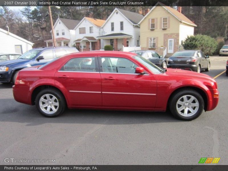 Inferno Red Crystal Pearlcoat / Dark Slate Gray/Light Graystone 2007 Chrysler 300