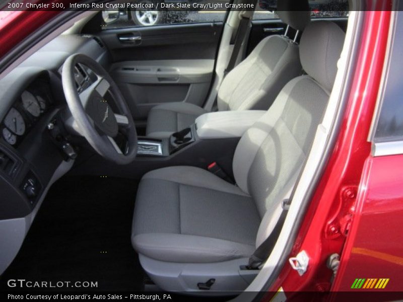 Inferno Red Crystal Pearlcoat / Dark Slate Gray/Light Graystone 2007 Chrysler 300
