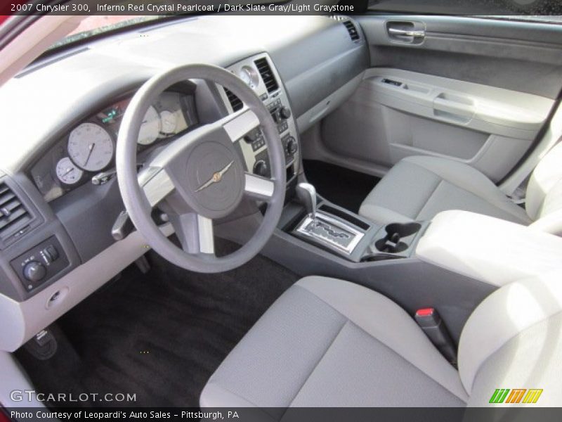 Inferno Red Crystal Pearlcoat / Dark Slate Gray/Light Graystone 2007 Chrysler 300