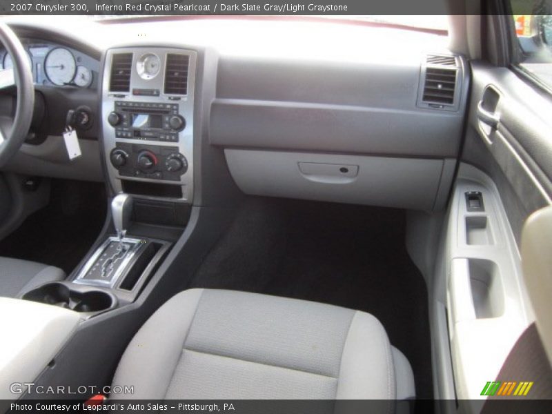 Inferno Red Crystal Pearlcoat / Dark Slate Gray/Light Graystone 2007 Chrysler 300