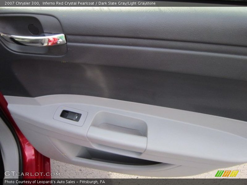 Inferno Red Crystal Pearlcoat / Dark Slate Gray/Light Graystone 2007 Chrysler 300