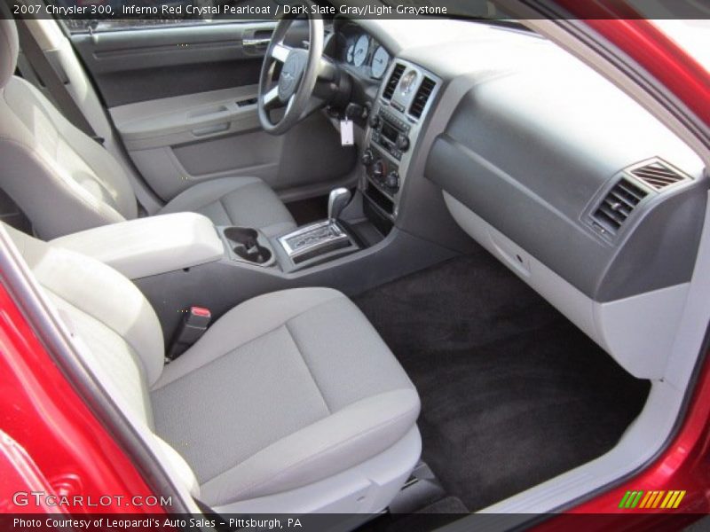Inferno Red Crystal Pearlcoat / Dark Slate Gray/Light Graystone 2007 Chrysler 300