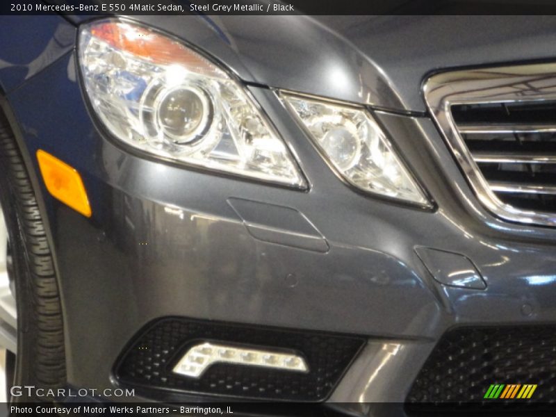 Steel Grey Metallic / Black 2010 Mercedes-Benz E 550 4Matic Sedan