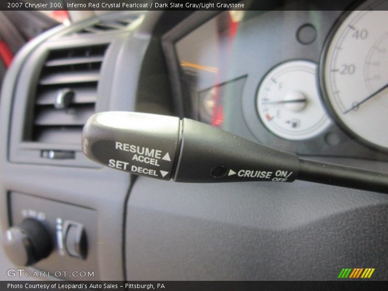 Inferno Red Crystal Pearlcoat / Dark Slate Gray/Light Graystone 2007 Chrysler 300