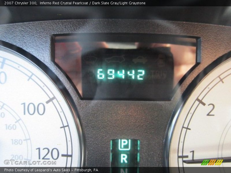 Inferno Red Crystal Pearlcoat / Dark Slate Gray/Light Graystone 2007 Chrysler 300