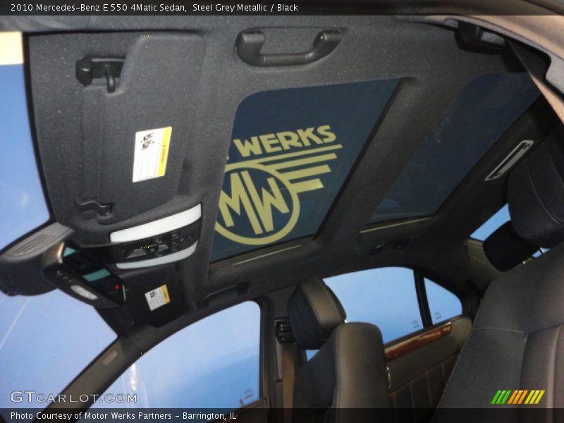 Steel Grey Metallic / Black 2010 Mercedes-Benz E 550 4Matic Sedan
